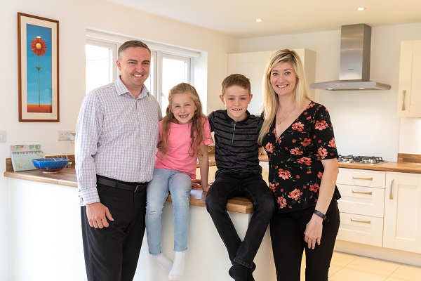 Family’s delight at new Steeple Claydon home–with room for kids, cat-and spider
